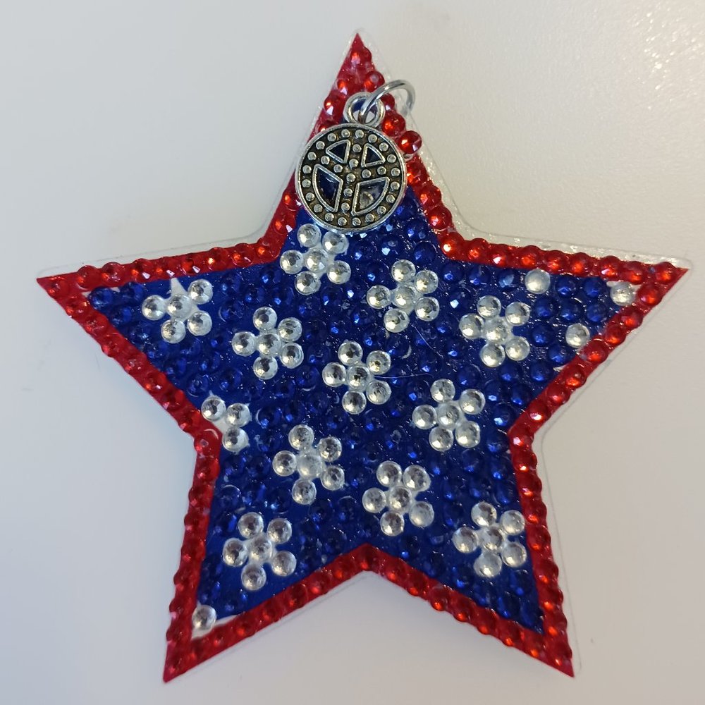 Patriotic star magnet peace